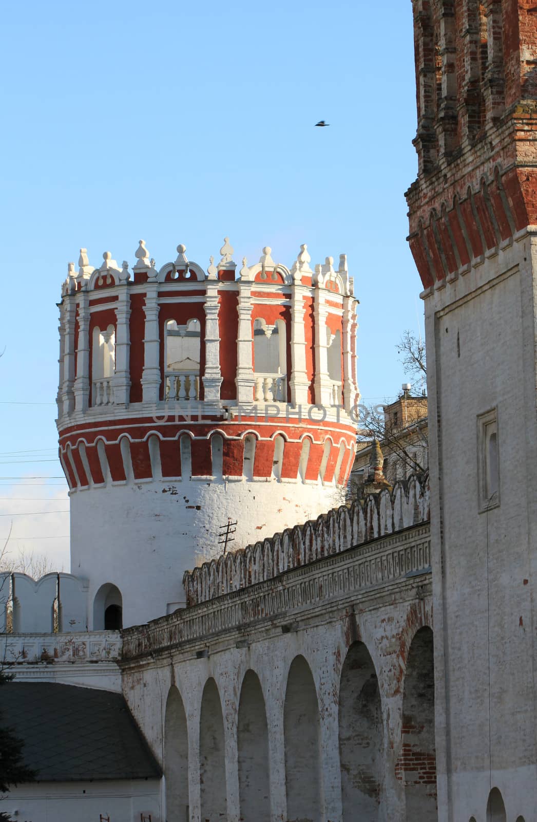 Novodevechy monastery tower in Moscow