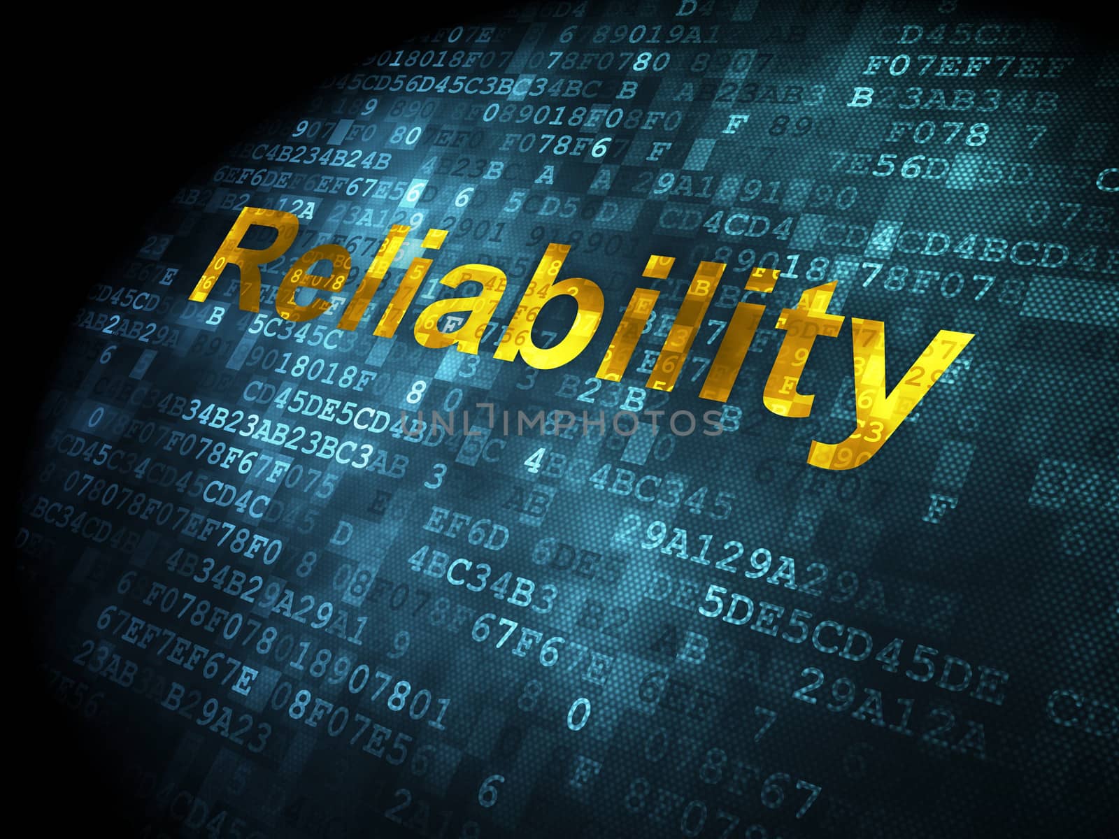 Finance concept: Reliability on digital background by maxkabakov