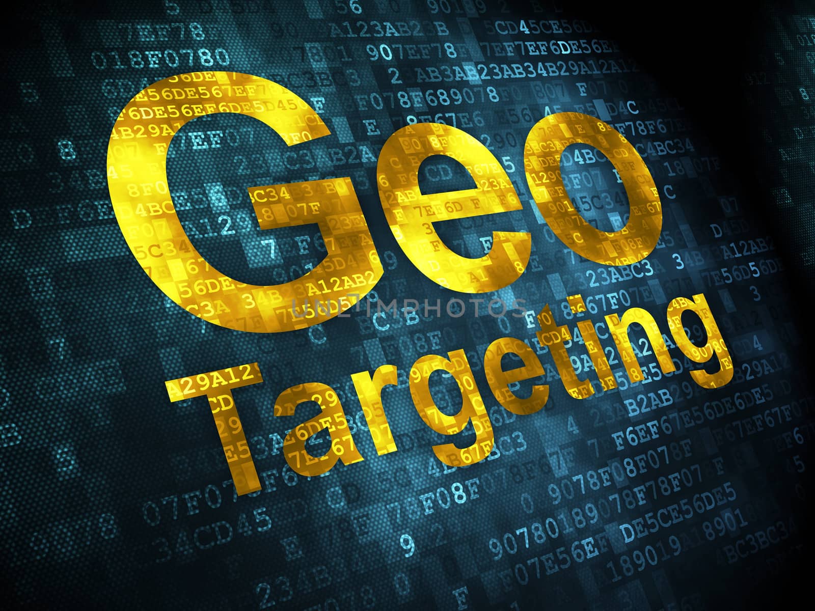 Business concept: Geo Targeting on digital background by maxkabakov