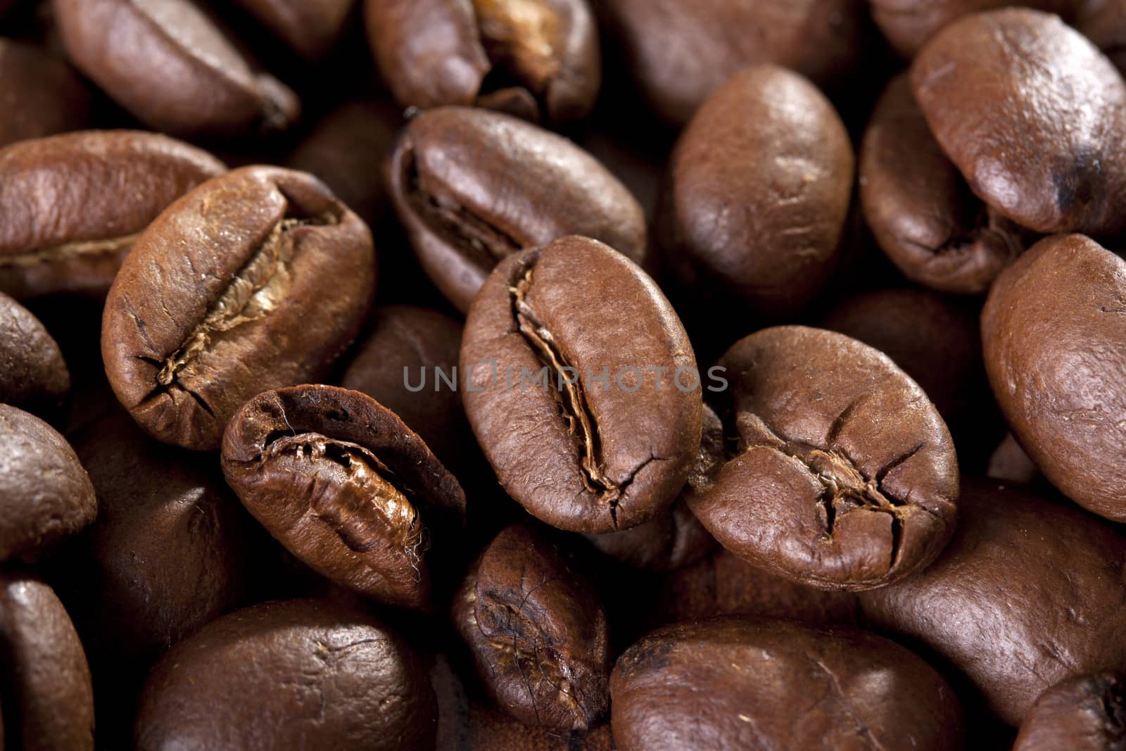 roasted coffee beans can be used for a background 