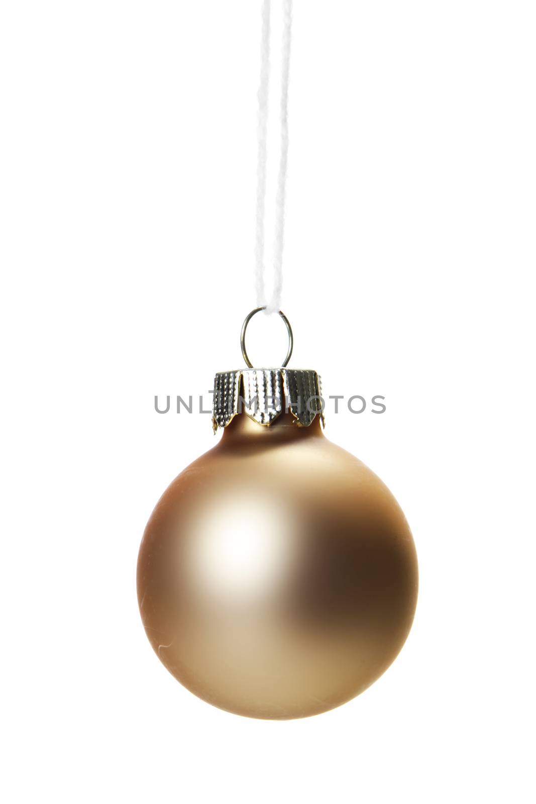 christmas, brown christmas balls isolated  
