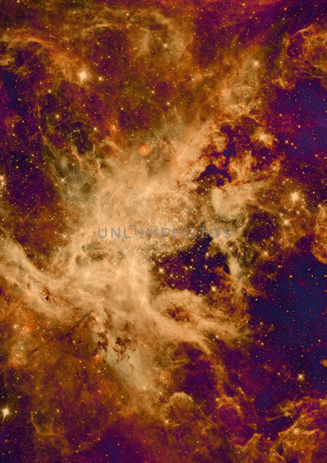Far being shone nebula and star field against space. "Elements of this image furnished by NASA".