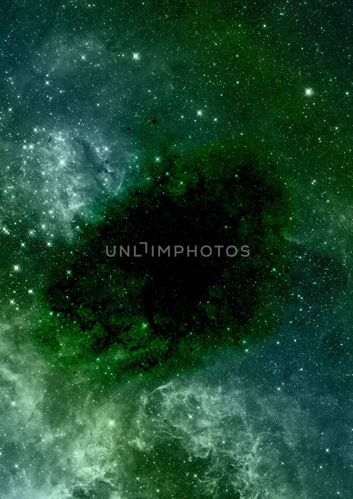 Far being shone nebula and star field against space. "Elements of this image furnished by NASA".