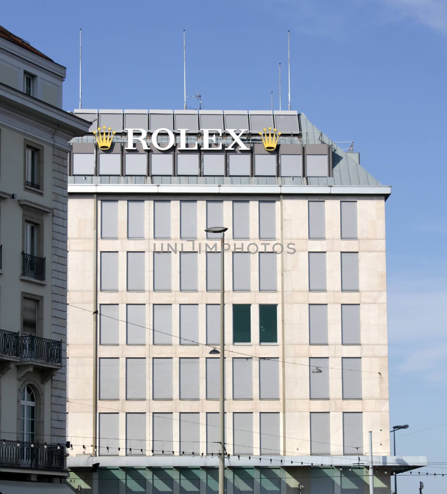 GENEVA - JULY 21: Rolex building on july 21, 2013 in Geneva, Switzerland.