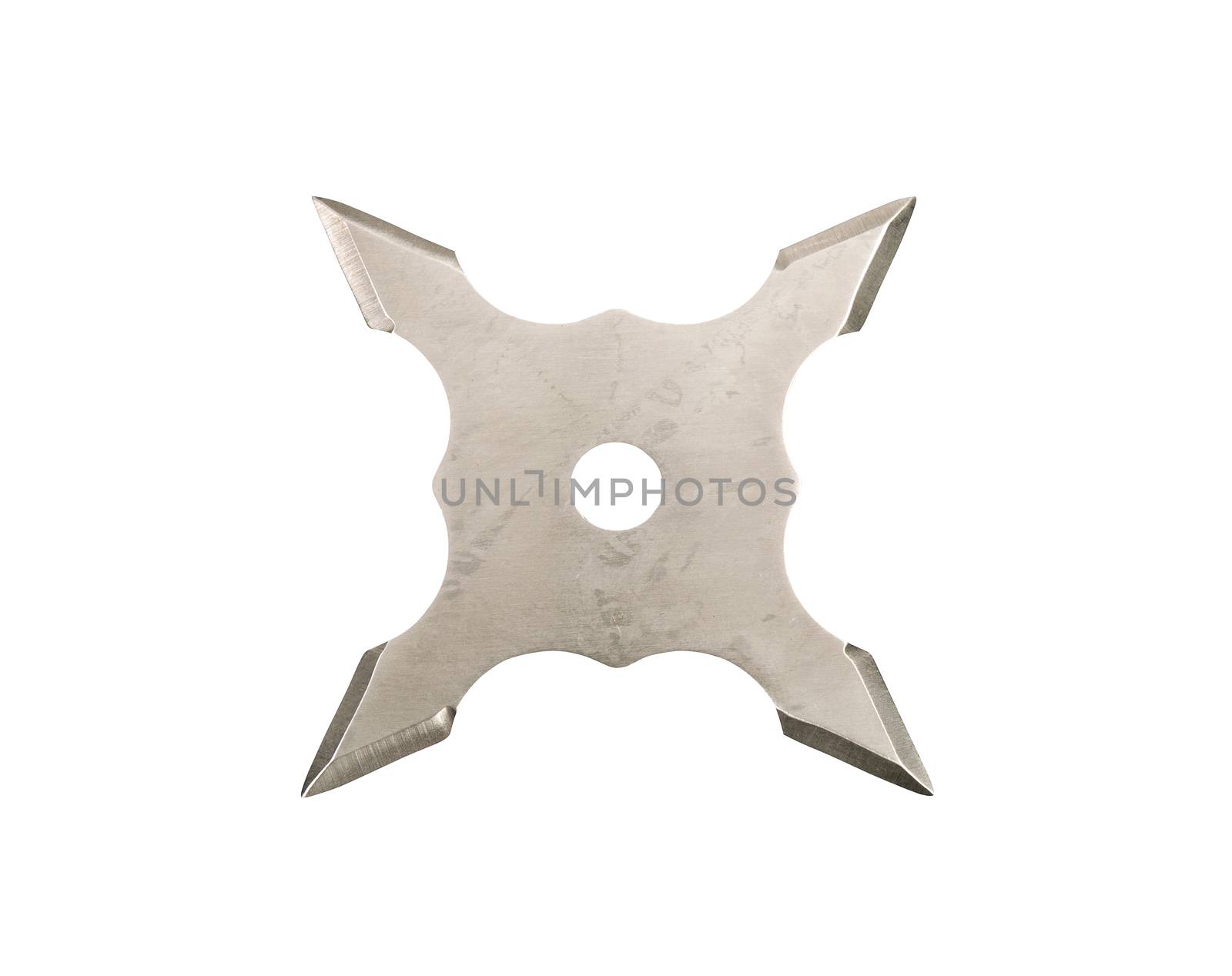 throwing star ninja Shuriken isolated on white background