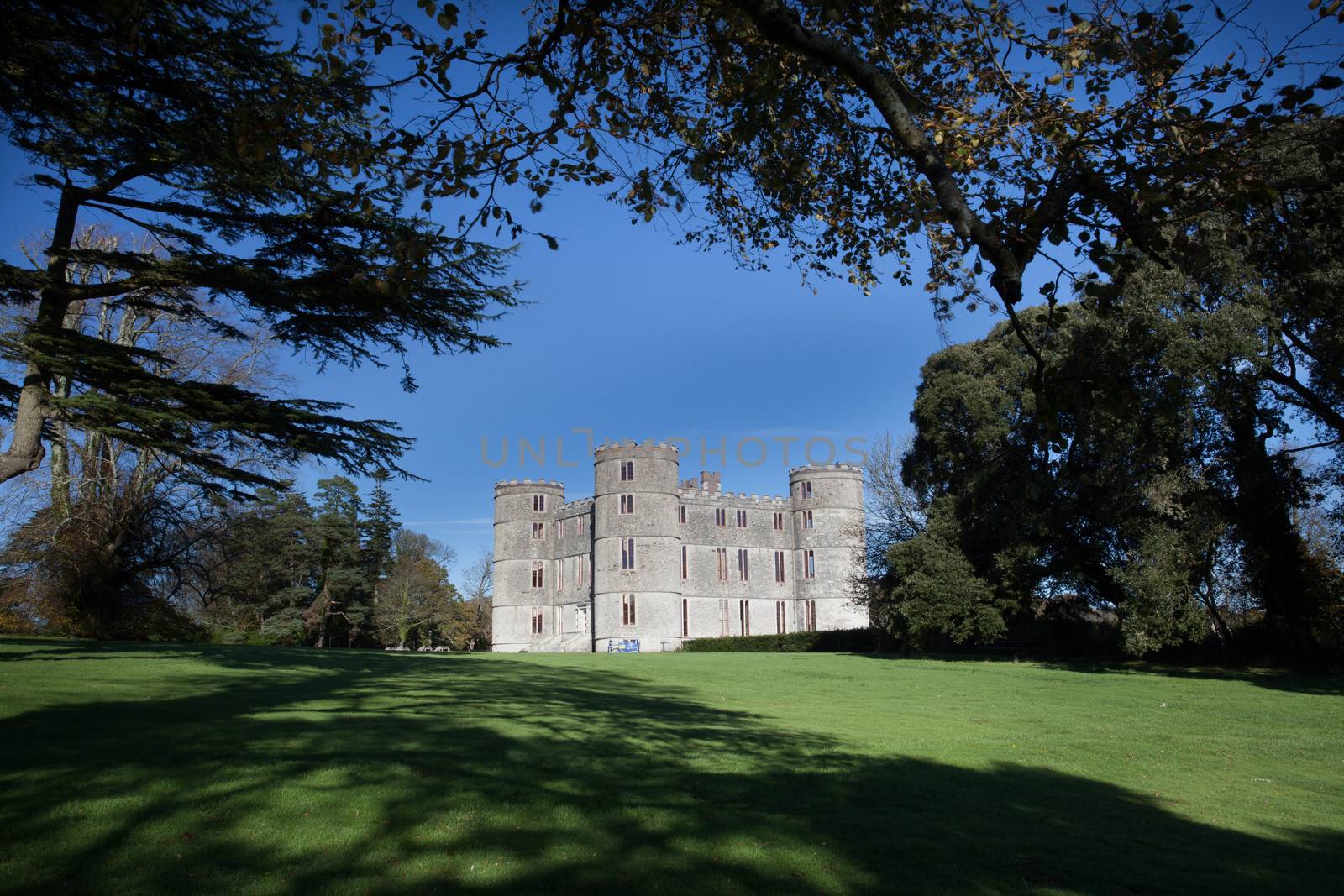 The Landmark attraction Lulworth Castle in rural Dorset England