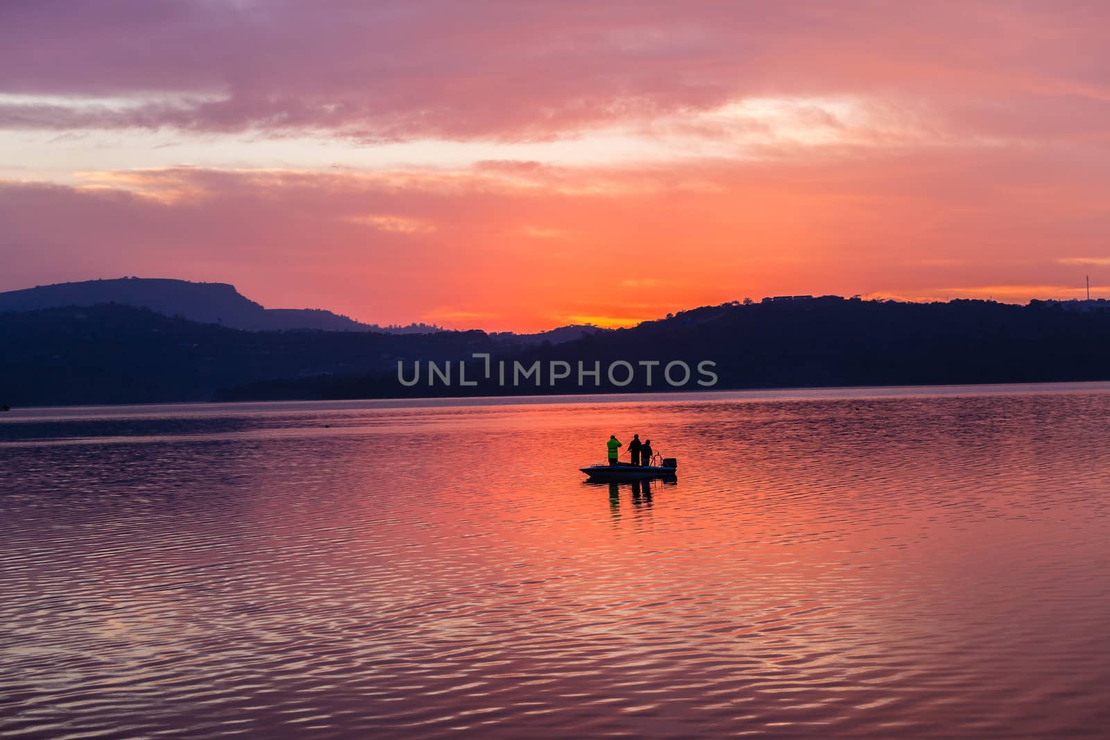 Fishermen Colors Boat Dam  by ChrisVanLennepPhoto