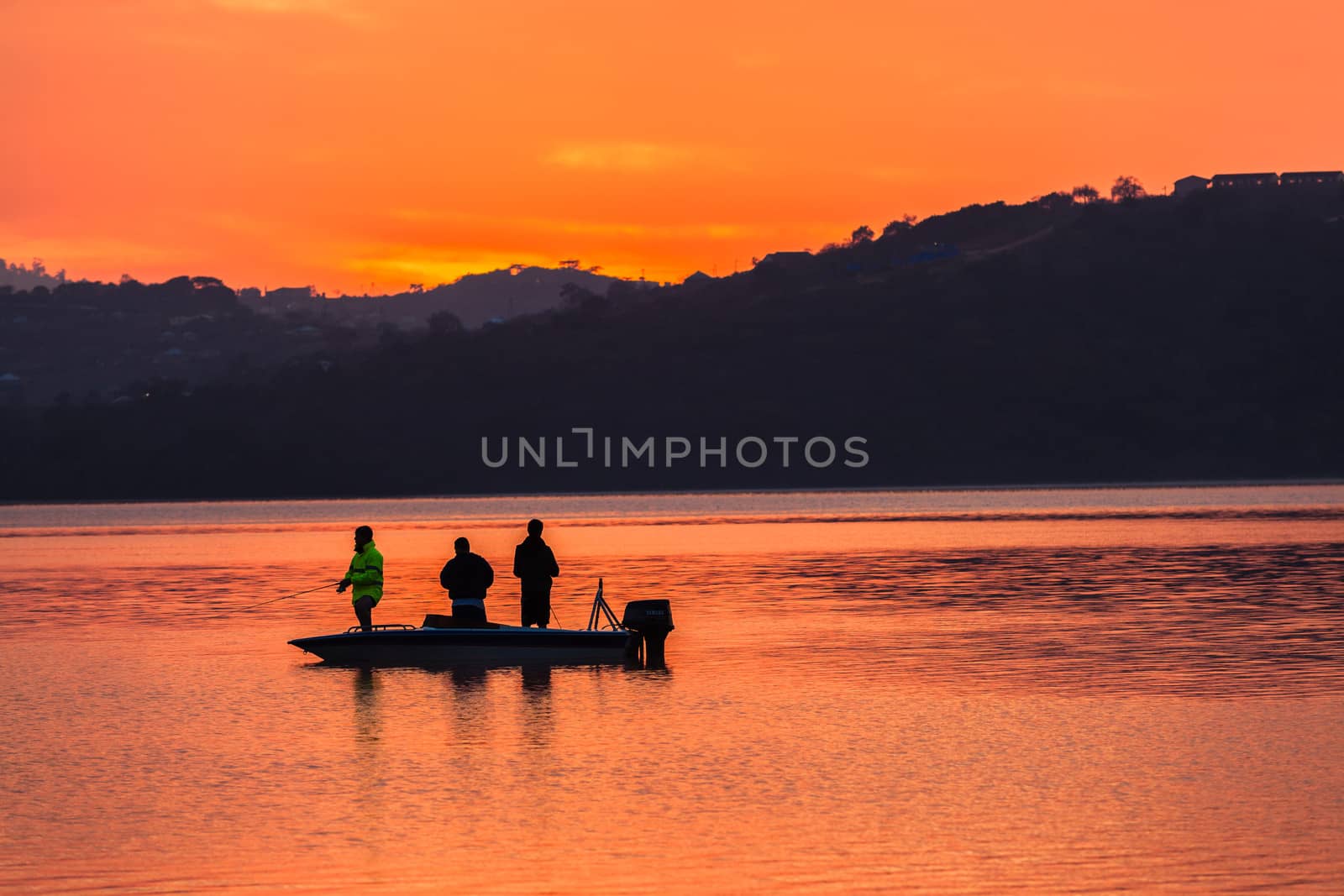 Fishermen Colors Boat Dam  by ChrisVanLennepPhoto