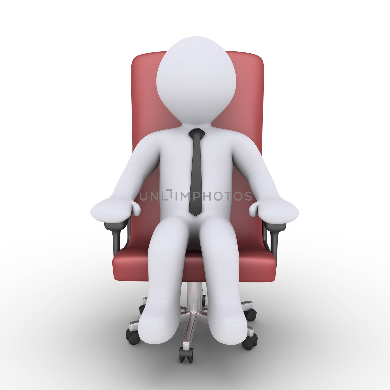 Businessman is relaxing on chair by 6kor3dos