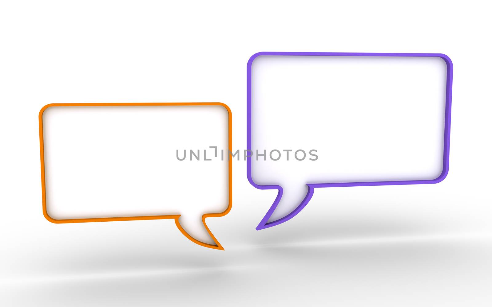 Two speech bubbles by 6kor3dos