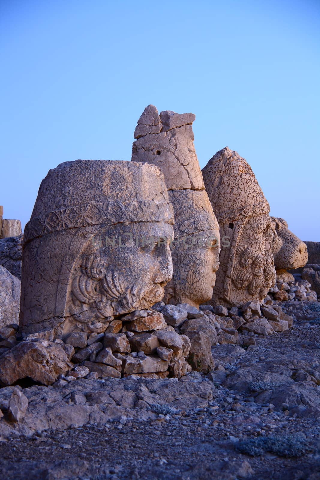 sun light on monument of god in nemrut adiyaman