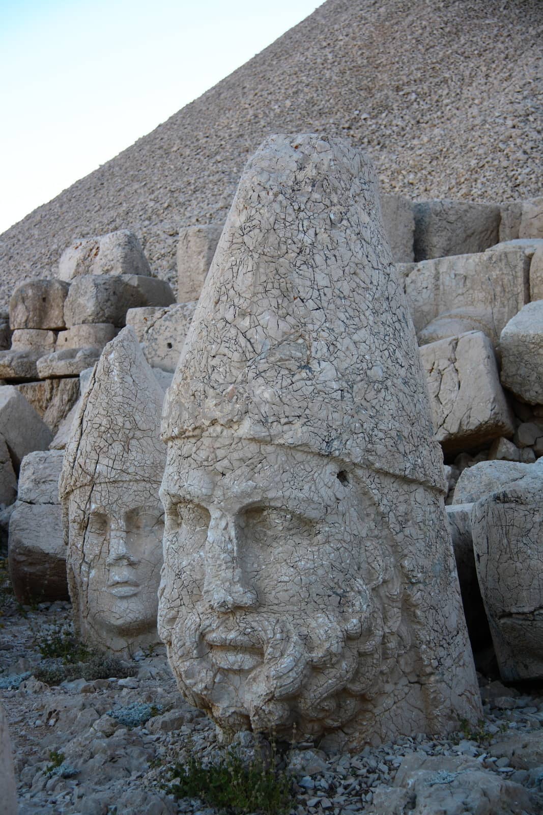 sun light on monument of god in nemrut adiyaman