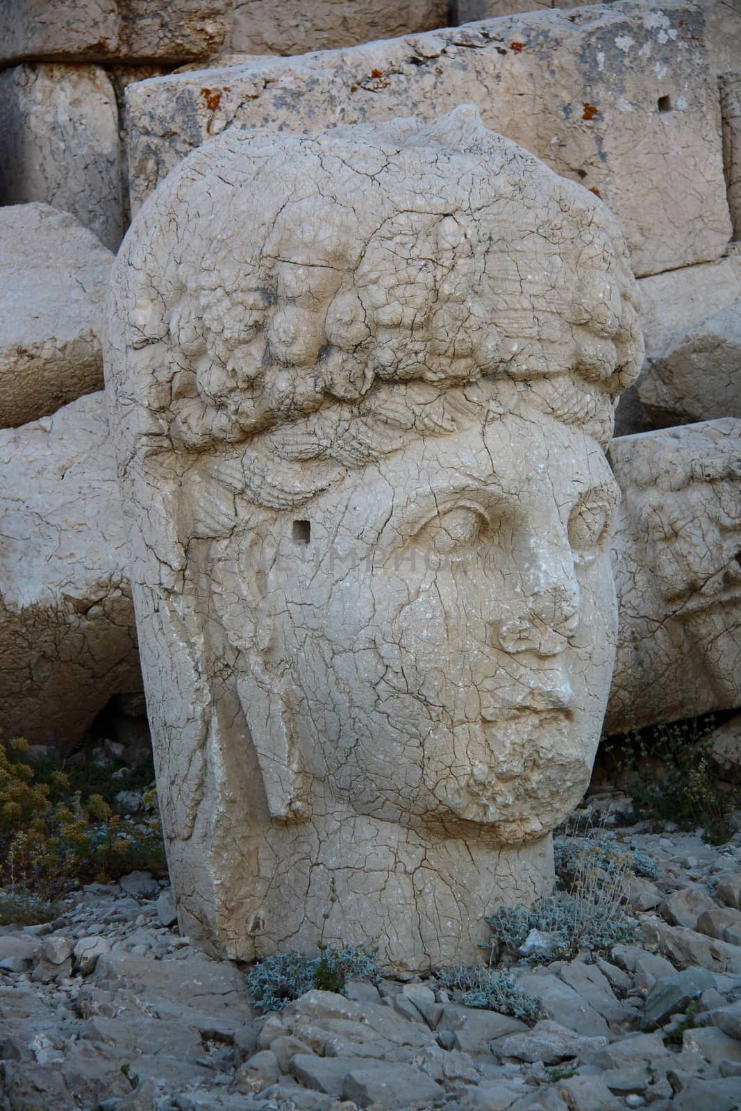 sun light on monument of god in nemrut adiyaman