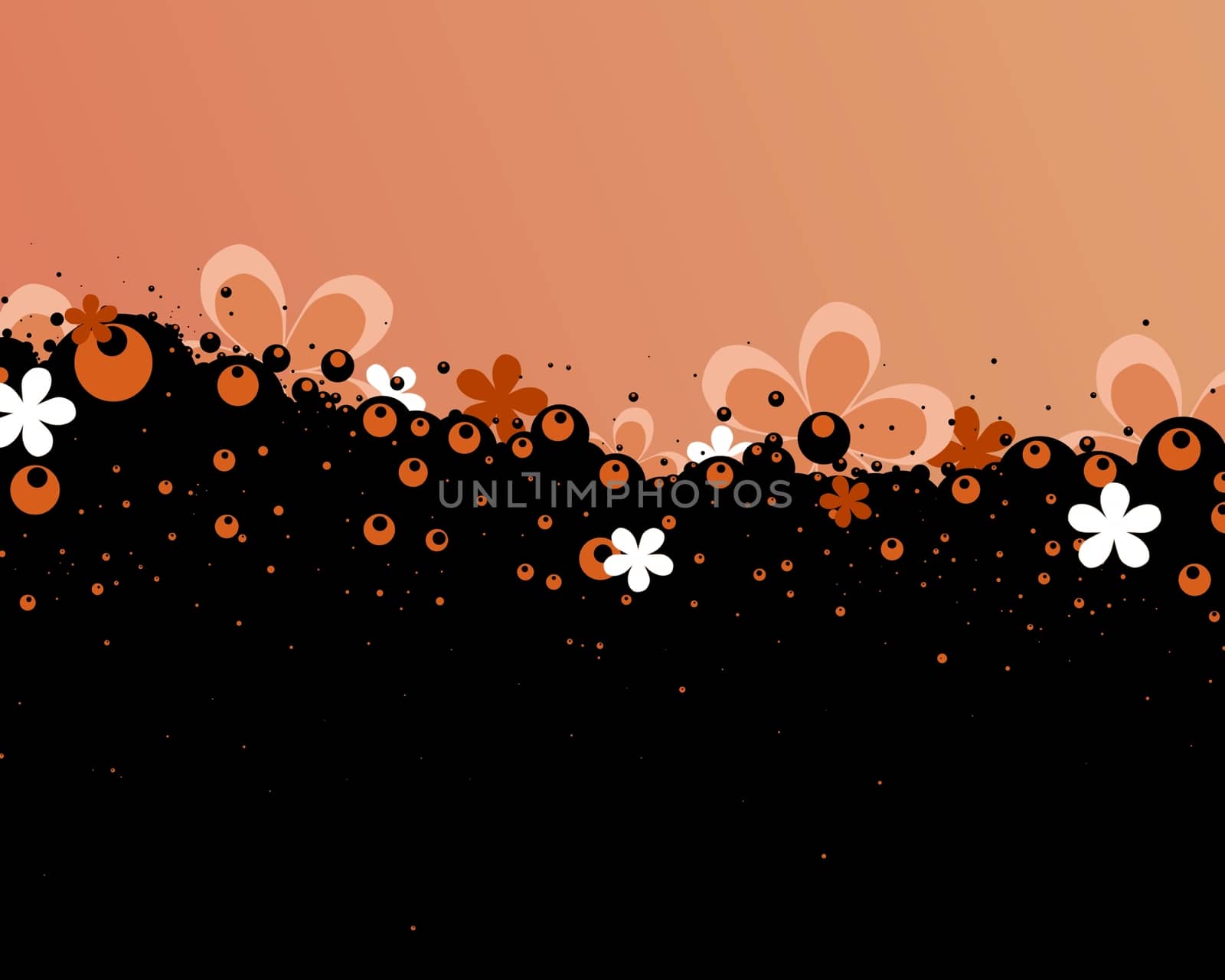 Abstract floral Illustrated background