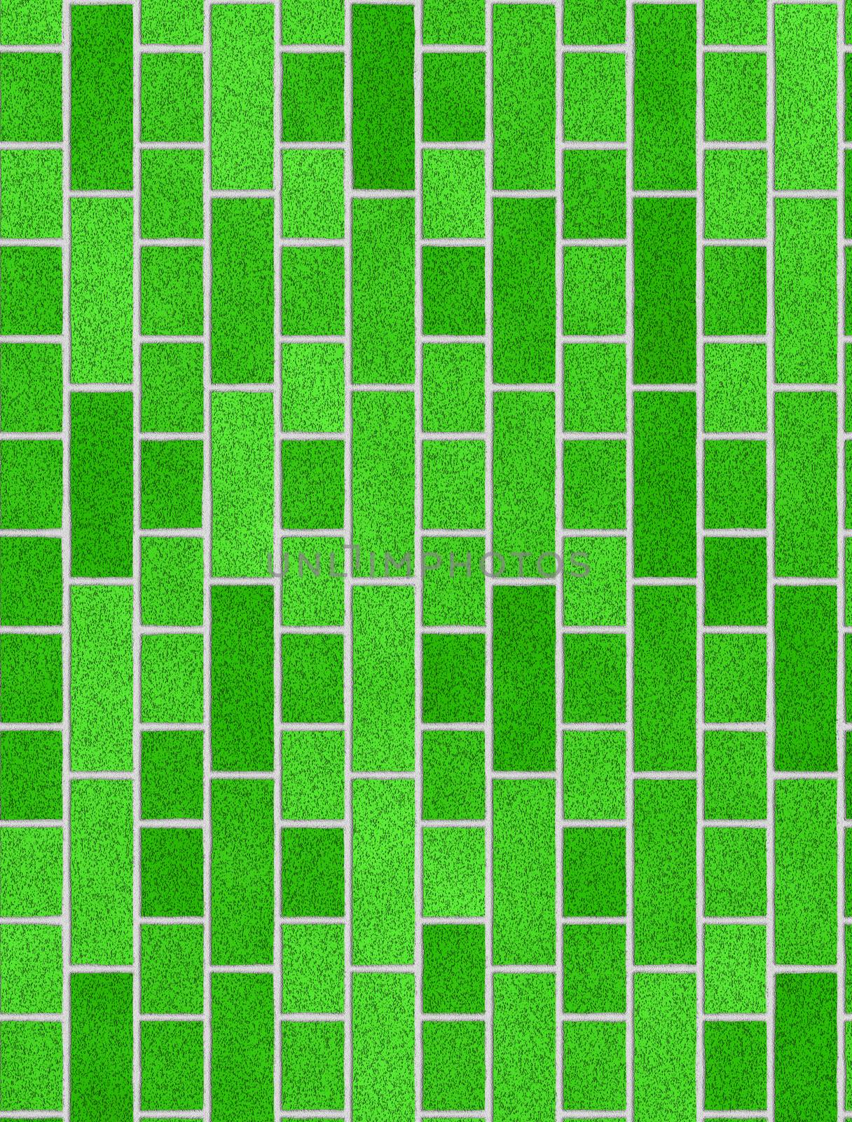 Green brick wall, perfect as a background by sfinks