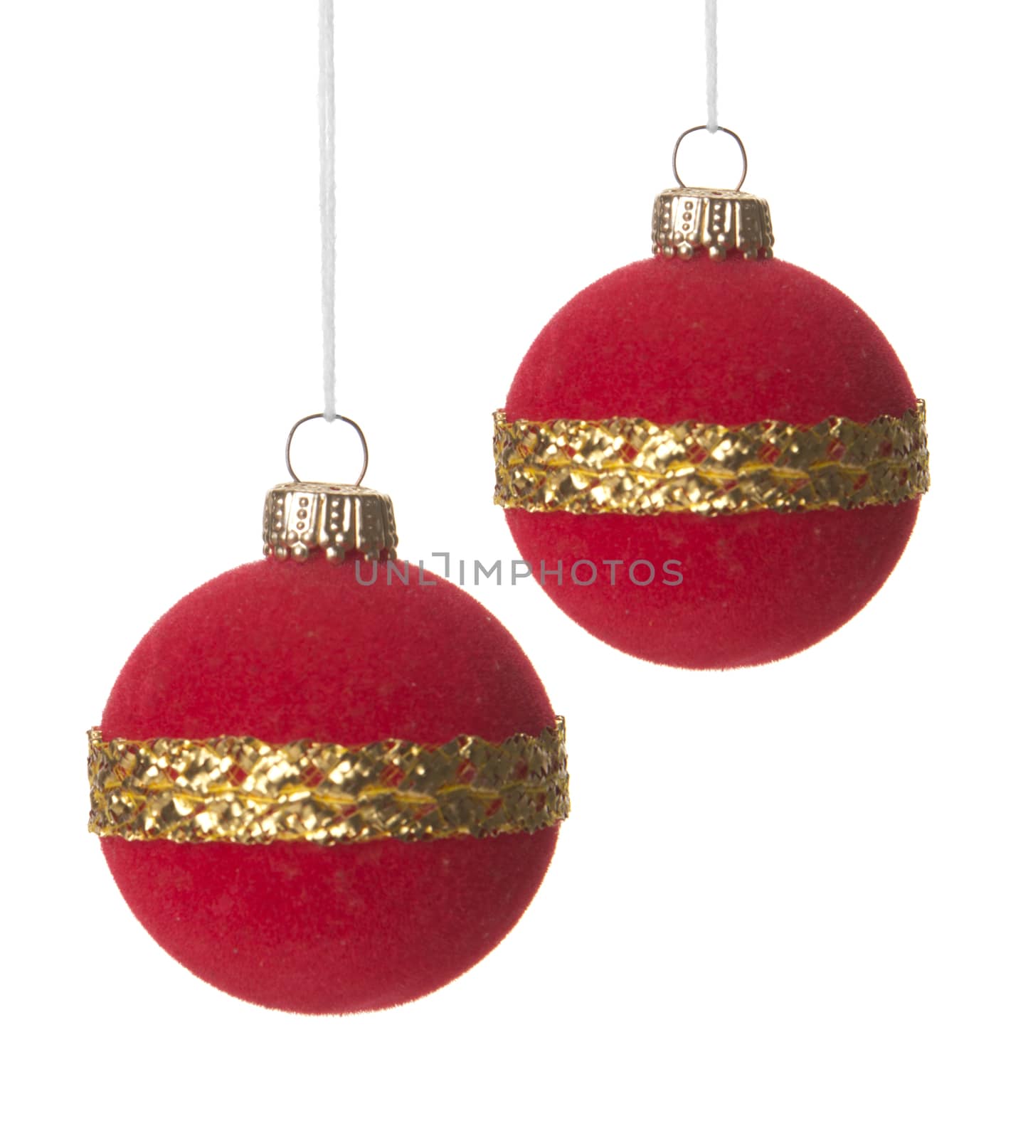 christmas baubles red and gold by Tomjac1980