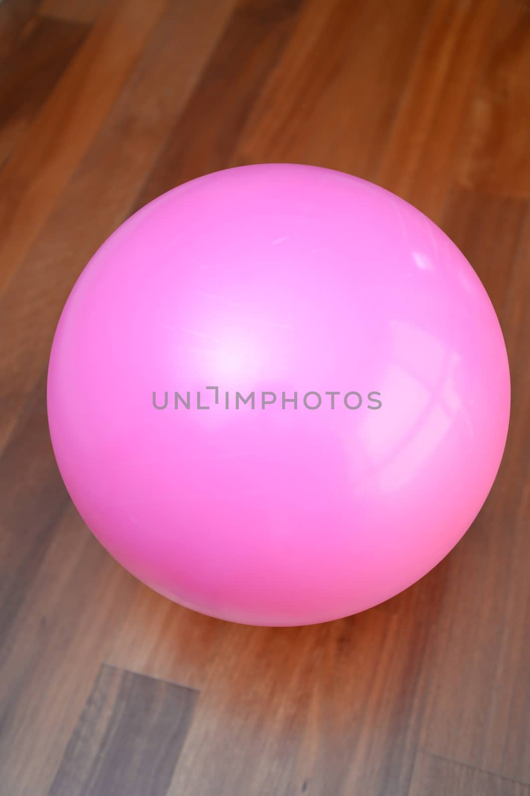 A close up shot of a fitness ball