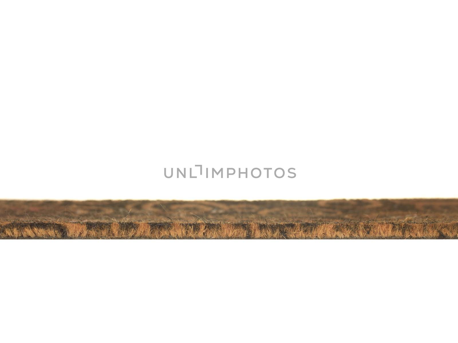 A door mat isolated on a white background