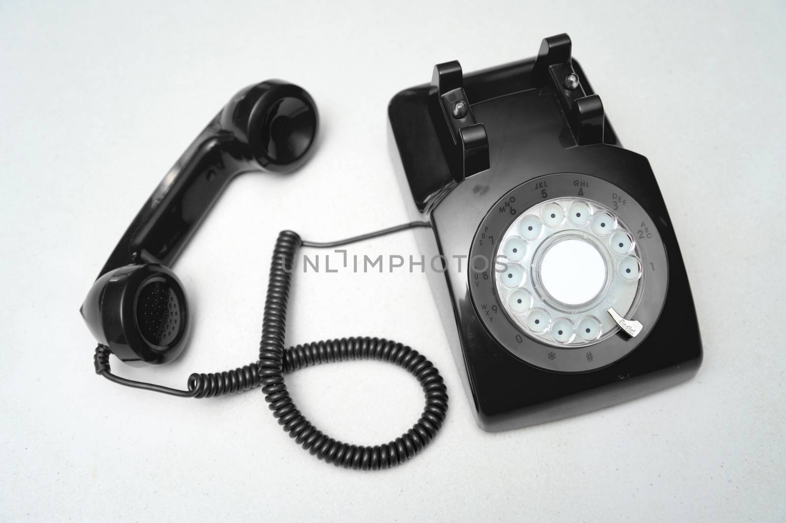 A home phone on a kitchen bench