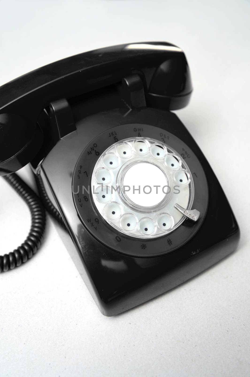 A home phone on a kitchen bench