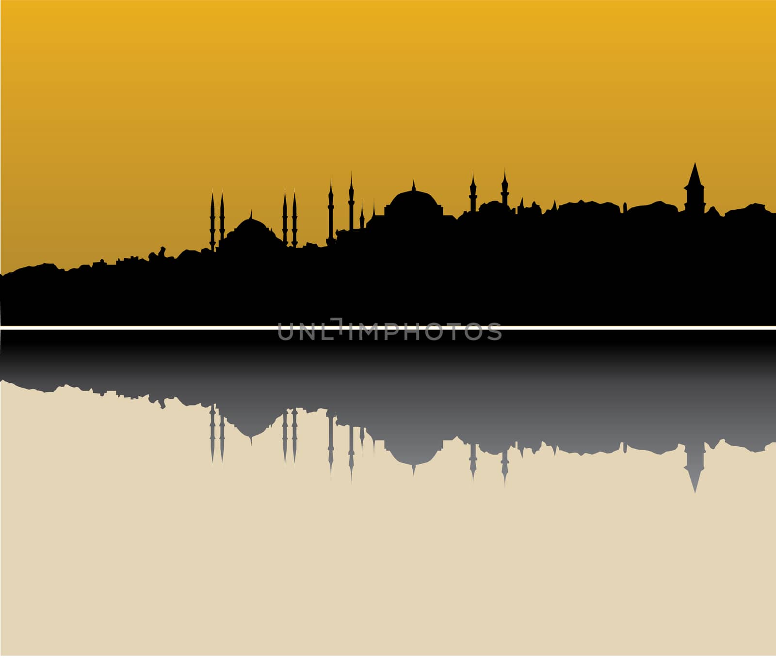 istanbul skyline by compuinfoto