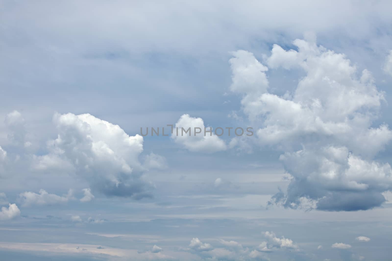 Clouds in the bright sky