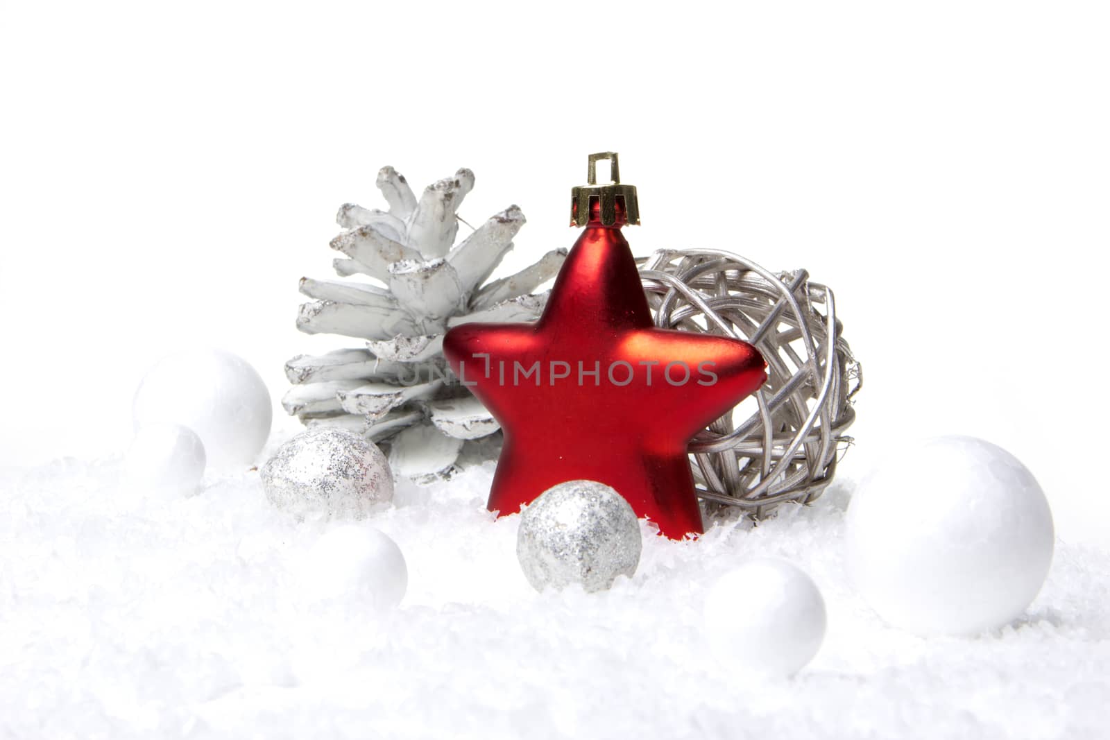 christmas, decoration pinecones, christmas bauble, christmas star red and white