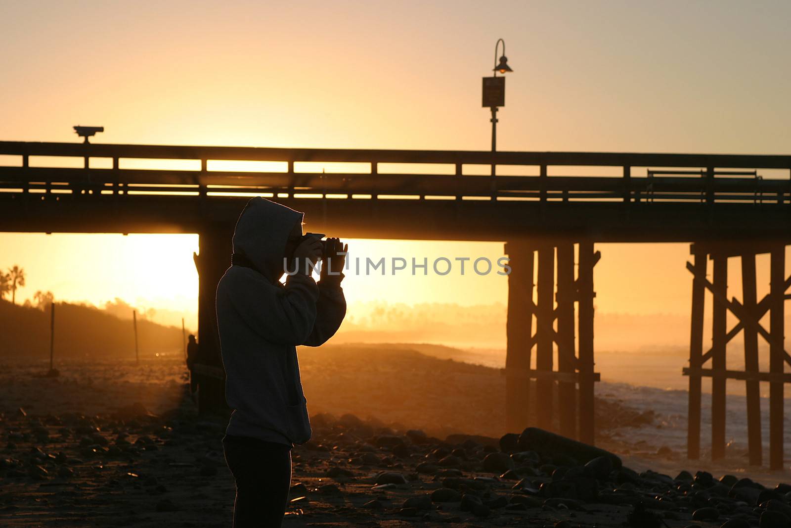 Photographer At Sunset Ventura Ocean Waves 2007-12-5 038 by hlehnerer