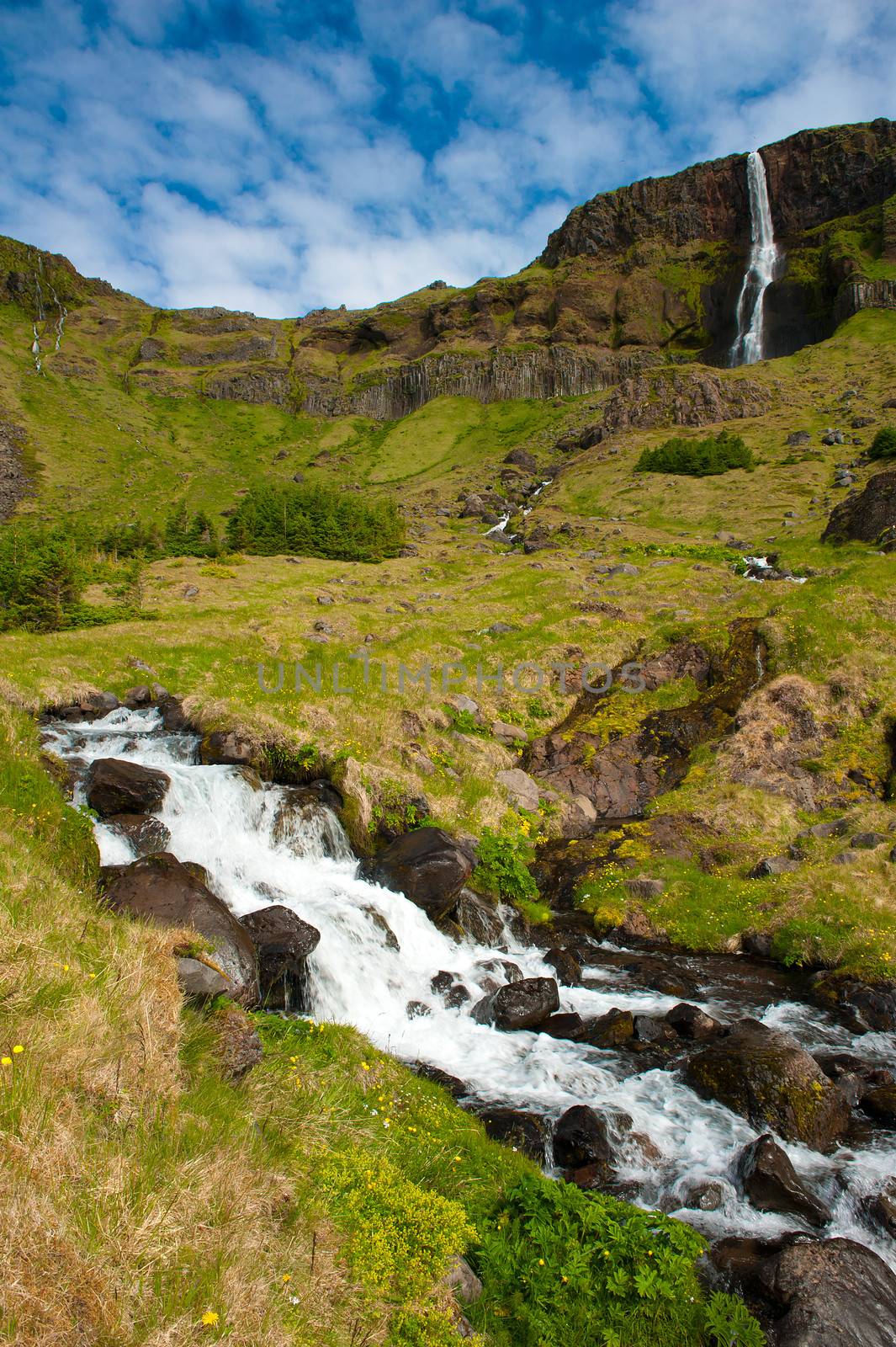 Waterfall on Iceland by fyletto