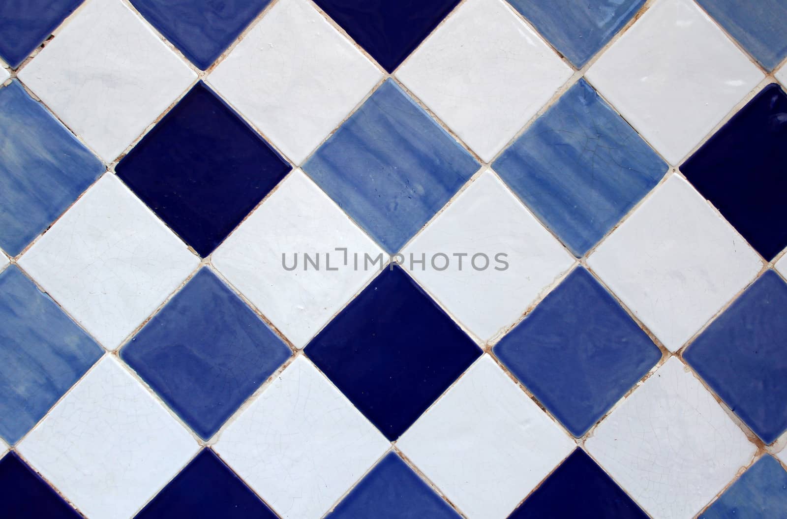 "Azulejo" Portuguese traditional old hand painted art tile 
