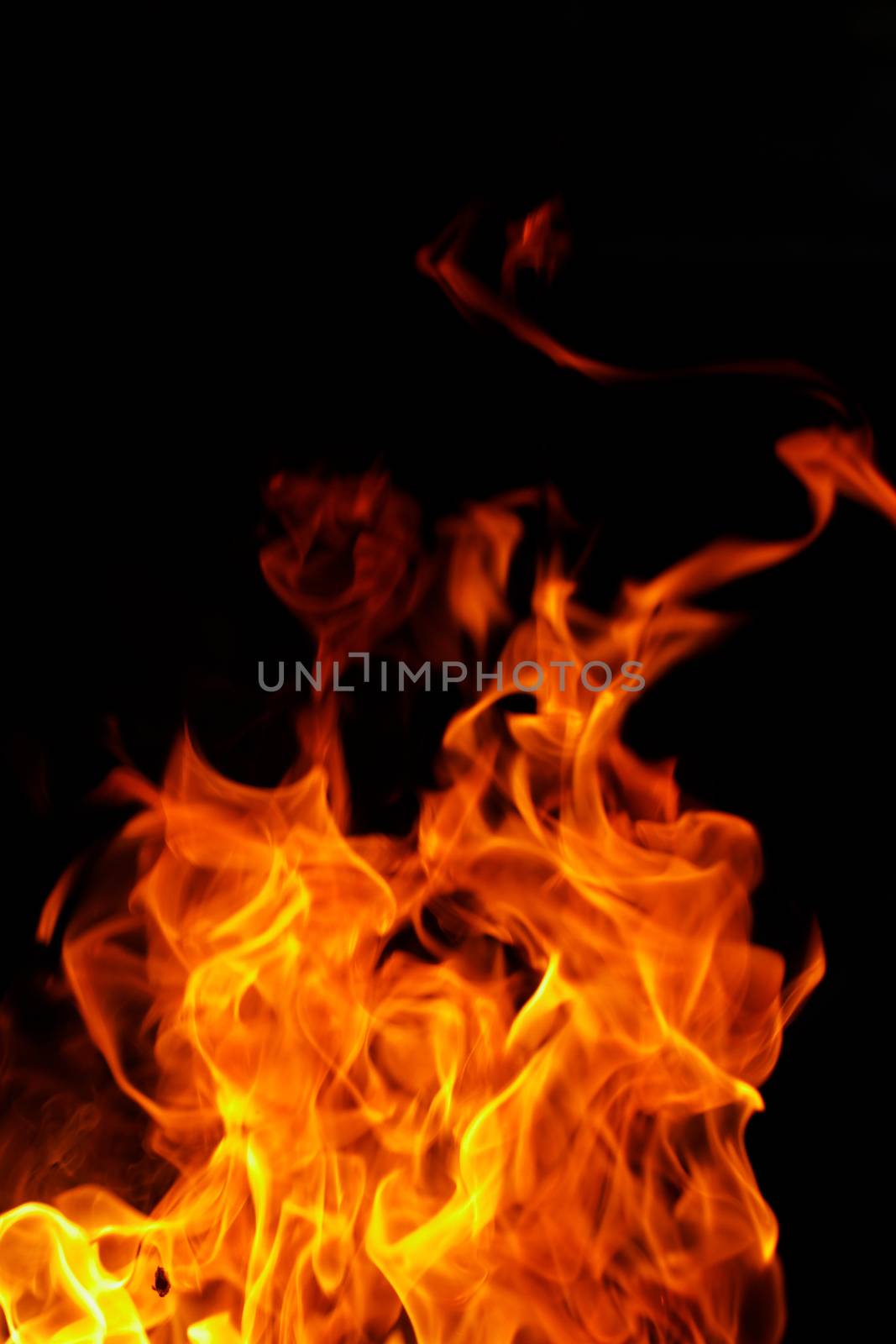 fire on black background by NagyDodo