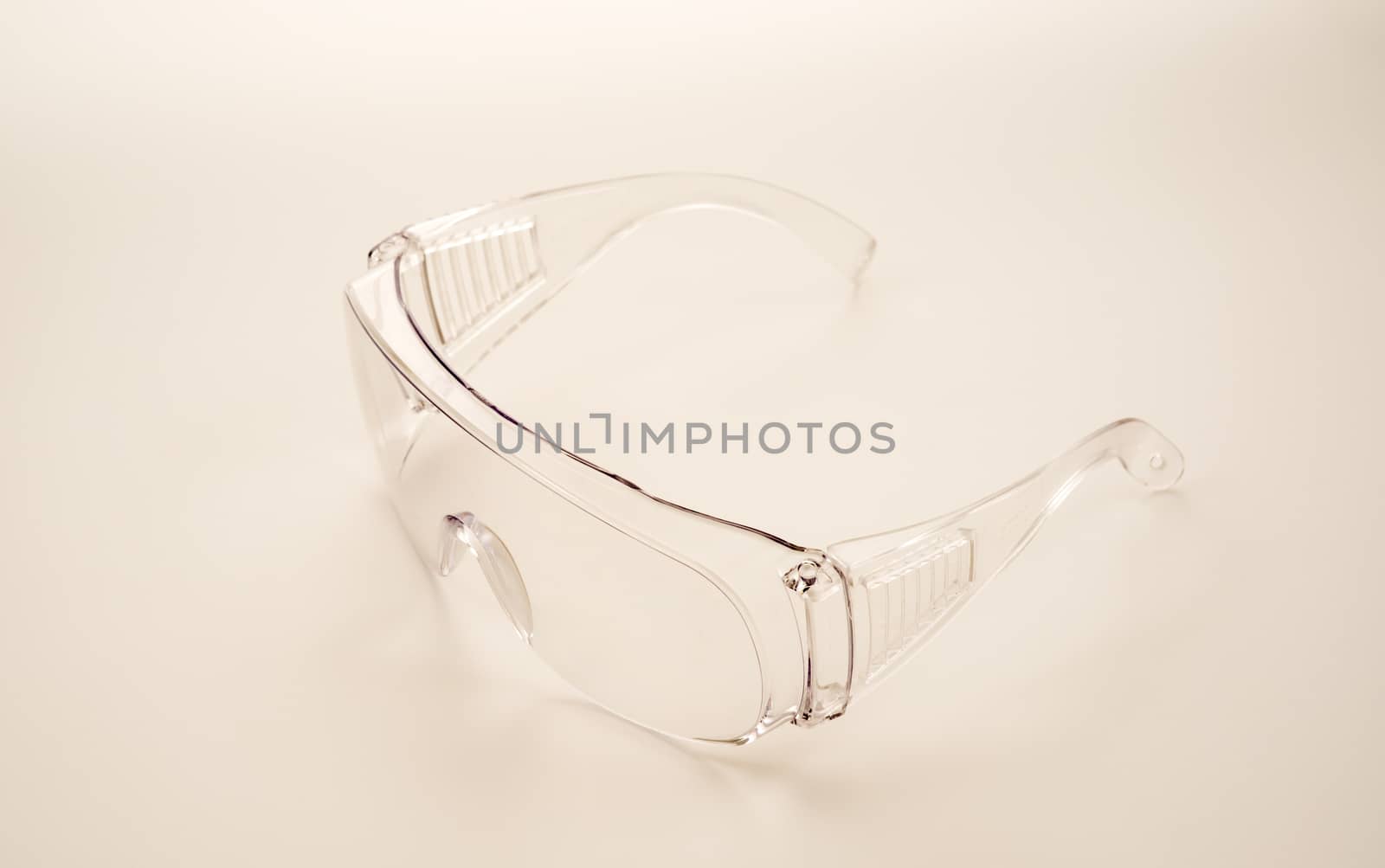 Safety glasses isolated object