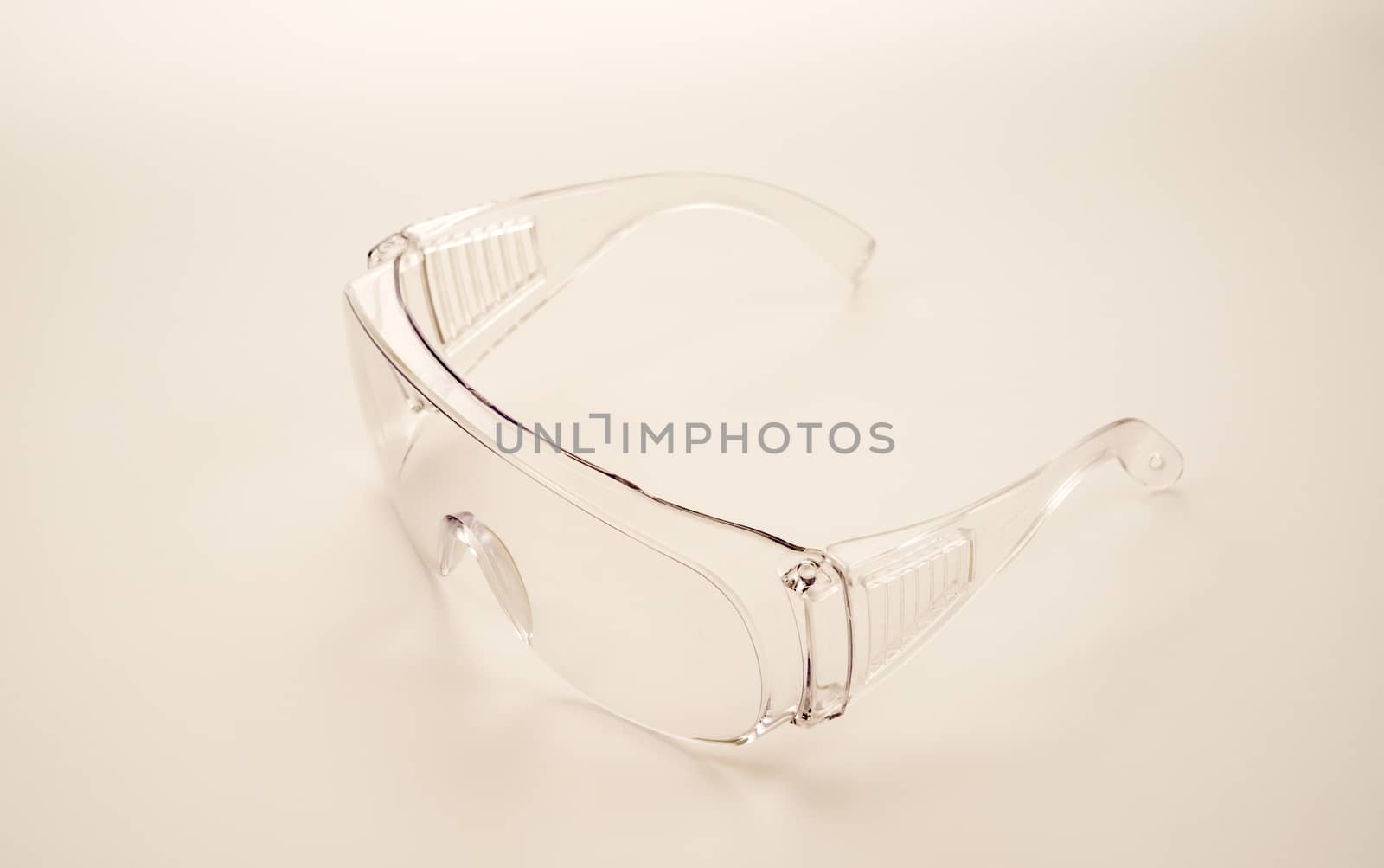Safety glasses isolated object