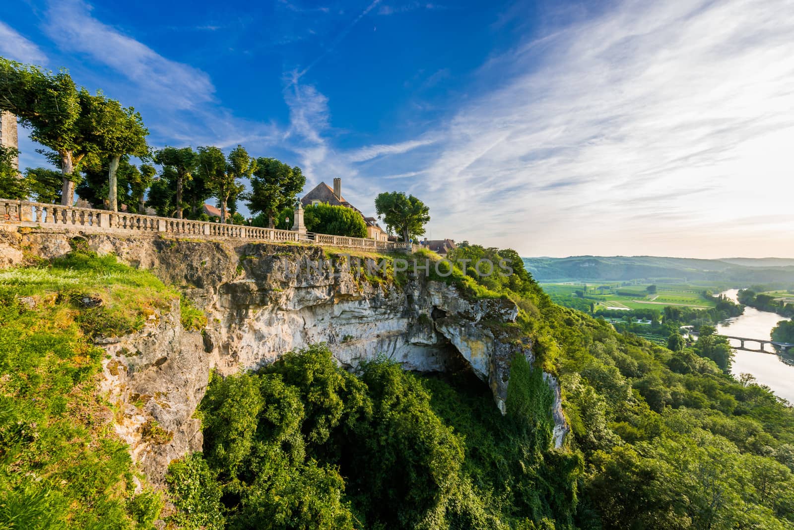 panoramic view from dome over the dordogne river dordogne perigord France