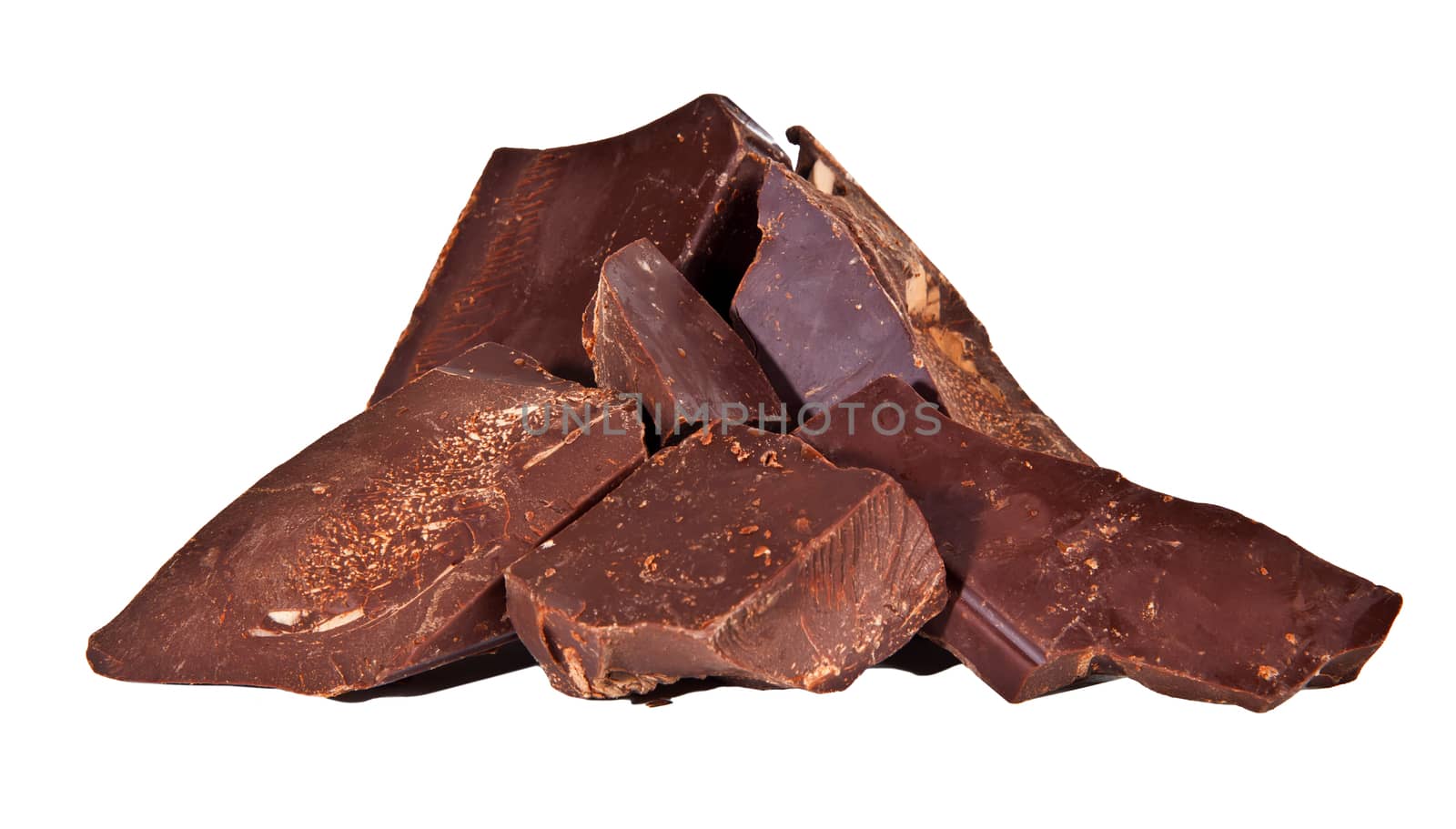 Pile of delicious black chocolate  by RawGroup