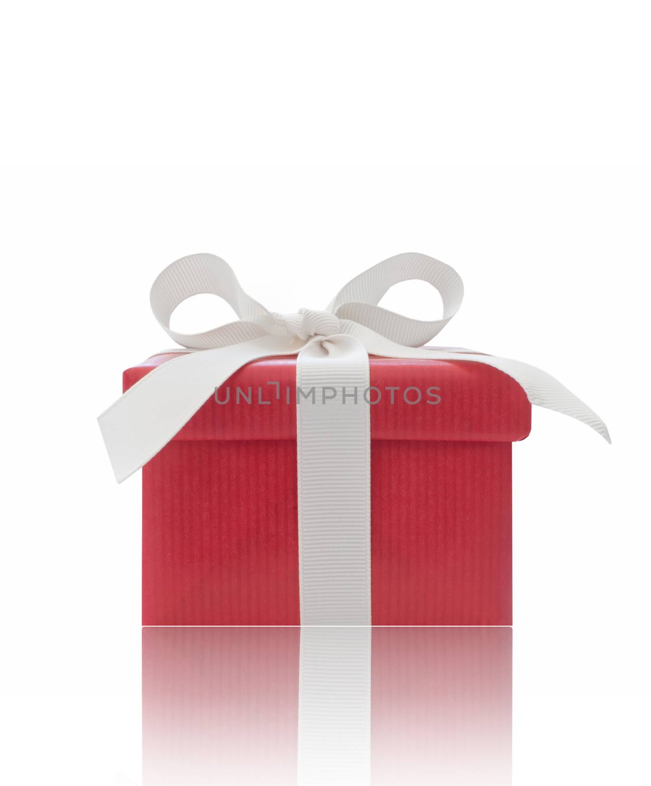 Red gift box  by unikpix