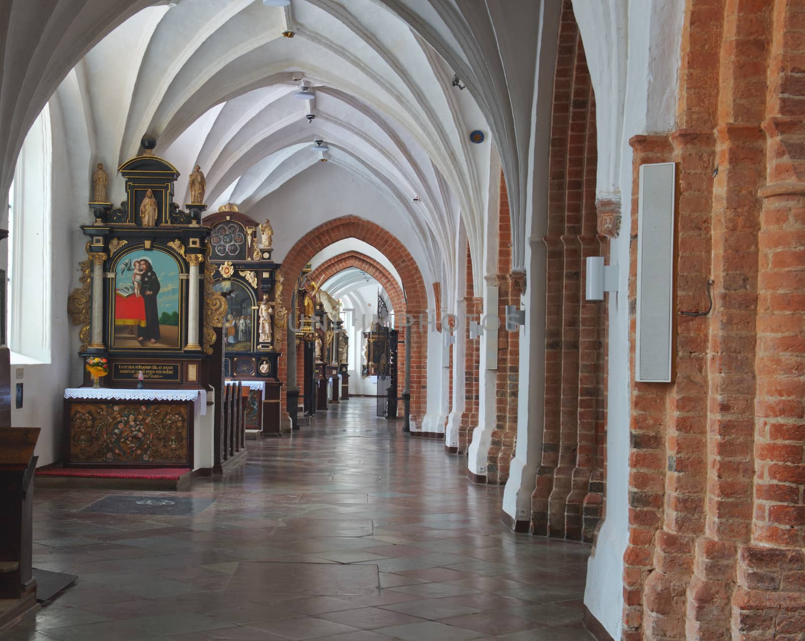 Cathedral interior in Gdansk Oliwa Poland