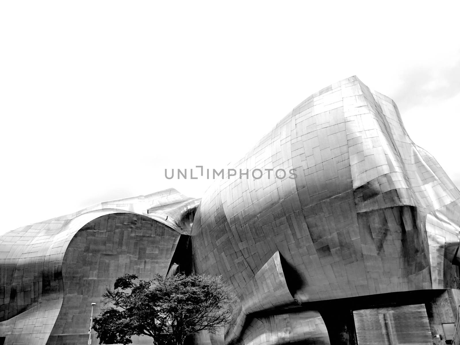 SEATTLE - SEPTEMBER 6: Experience Music Project (EMP) with Seatt by anderm
