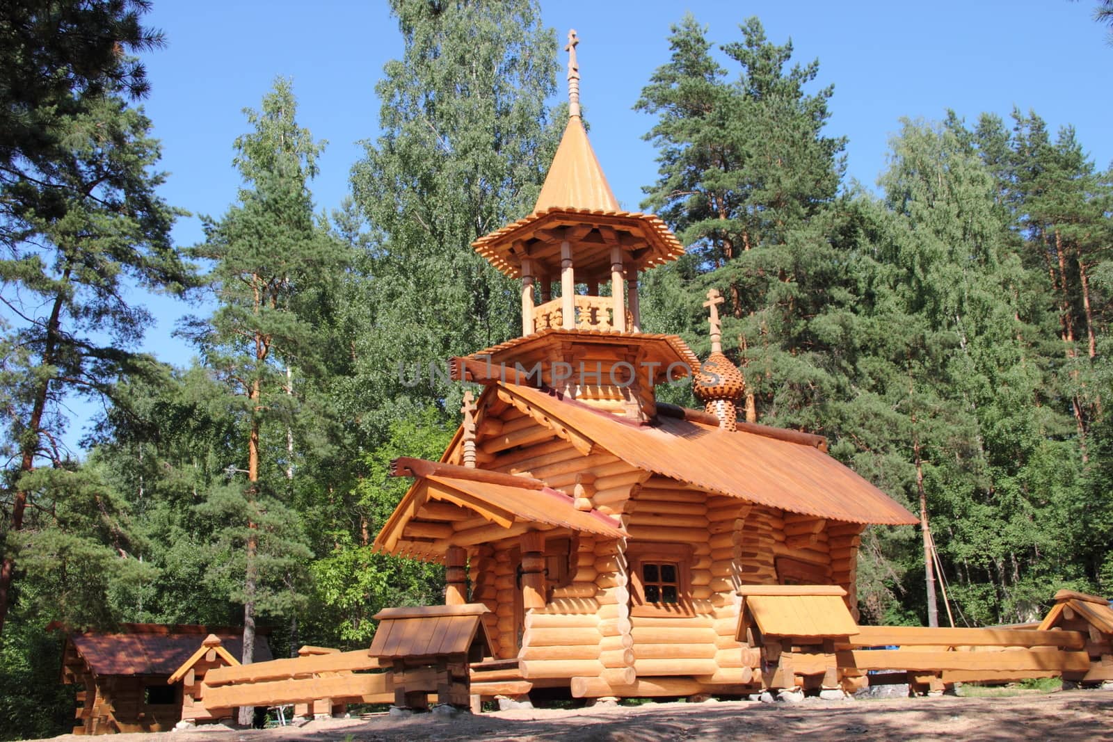 Wooden church in Russia. by Metanna