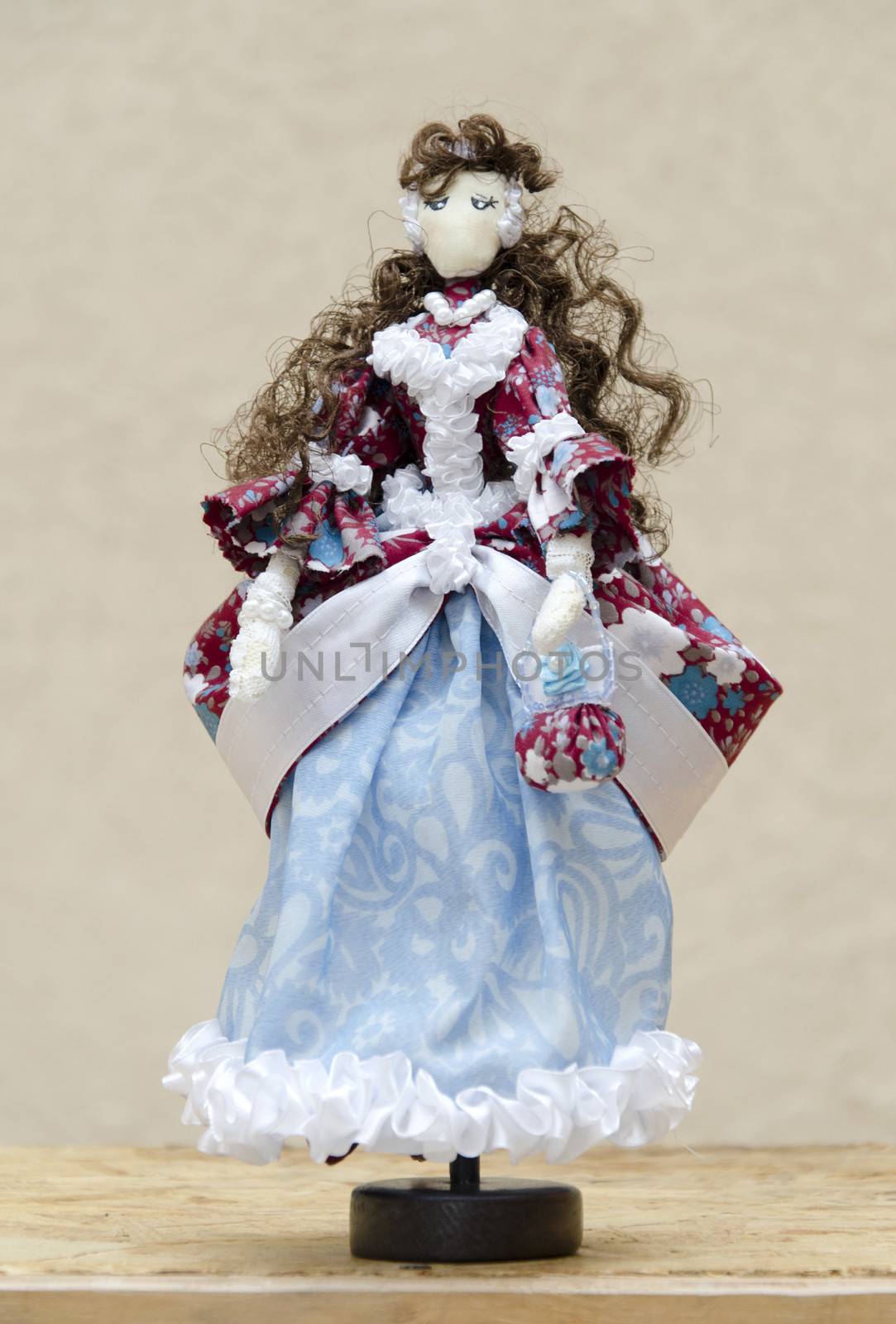Handmade doll in a ball gown by pt-home