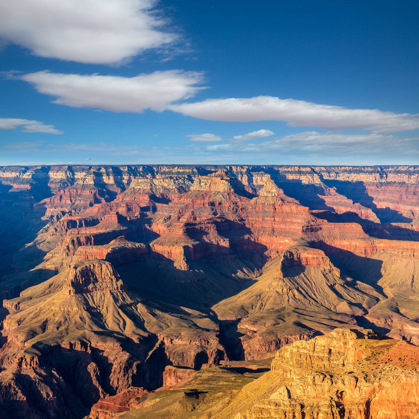 Arizona sunset Grand Canyon National Park Yavapai Point USA