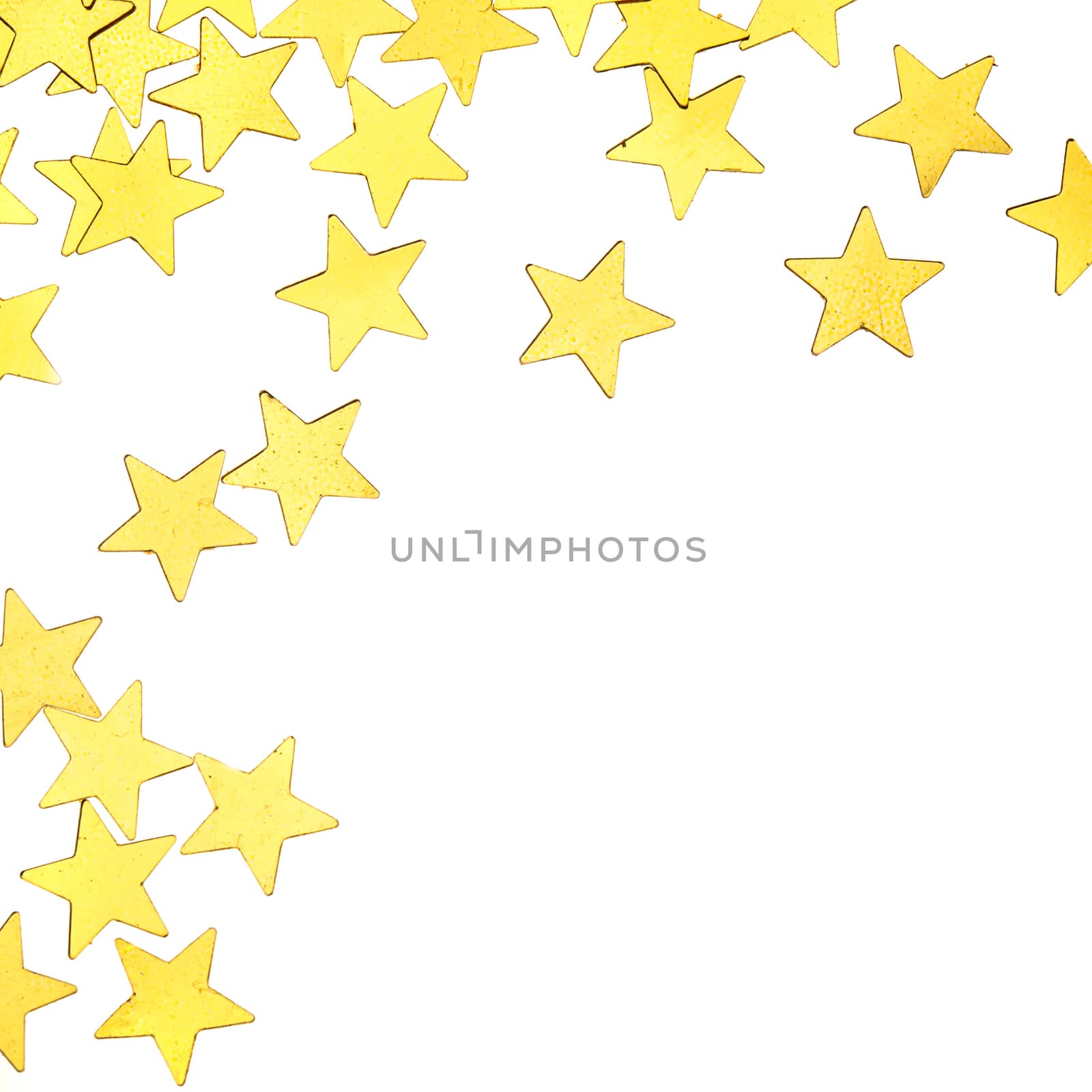 golden stars isolated by oksix