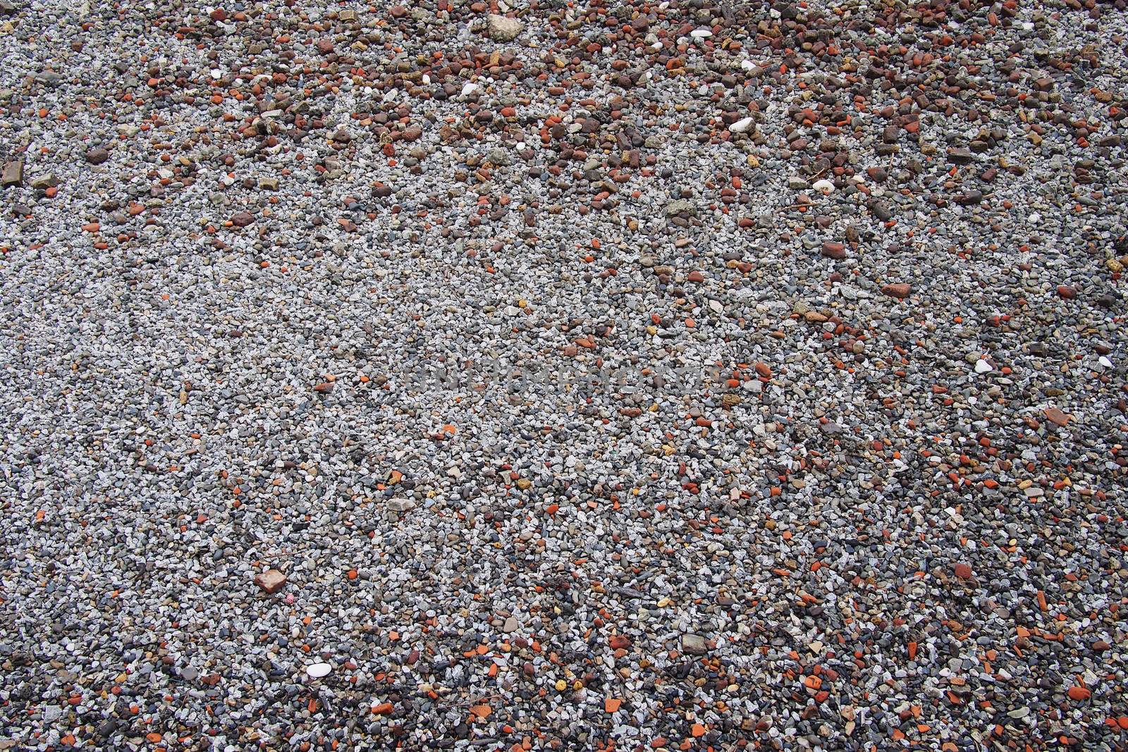 Abstract background of pebbles on the beach