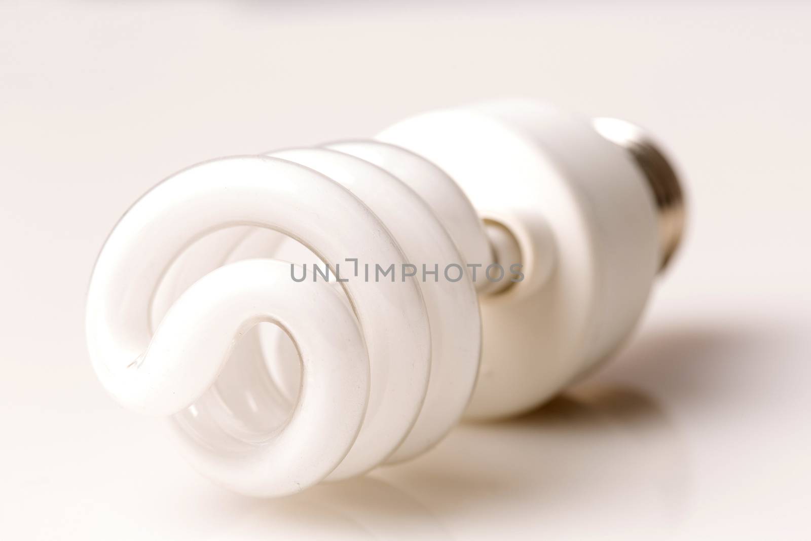 Spiral compact fluorescent light bulb (CFL)