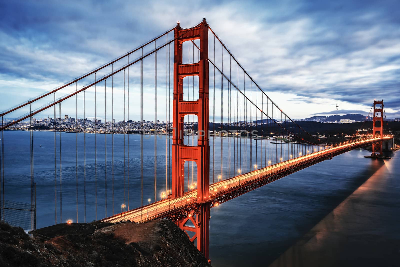 The famous Golden Gate Bridge in San Francisco, California, USA 