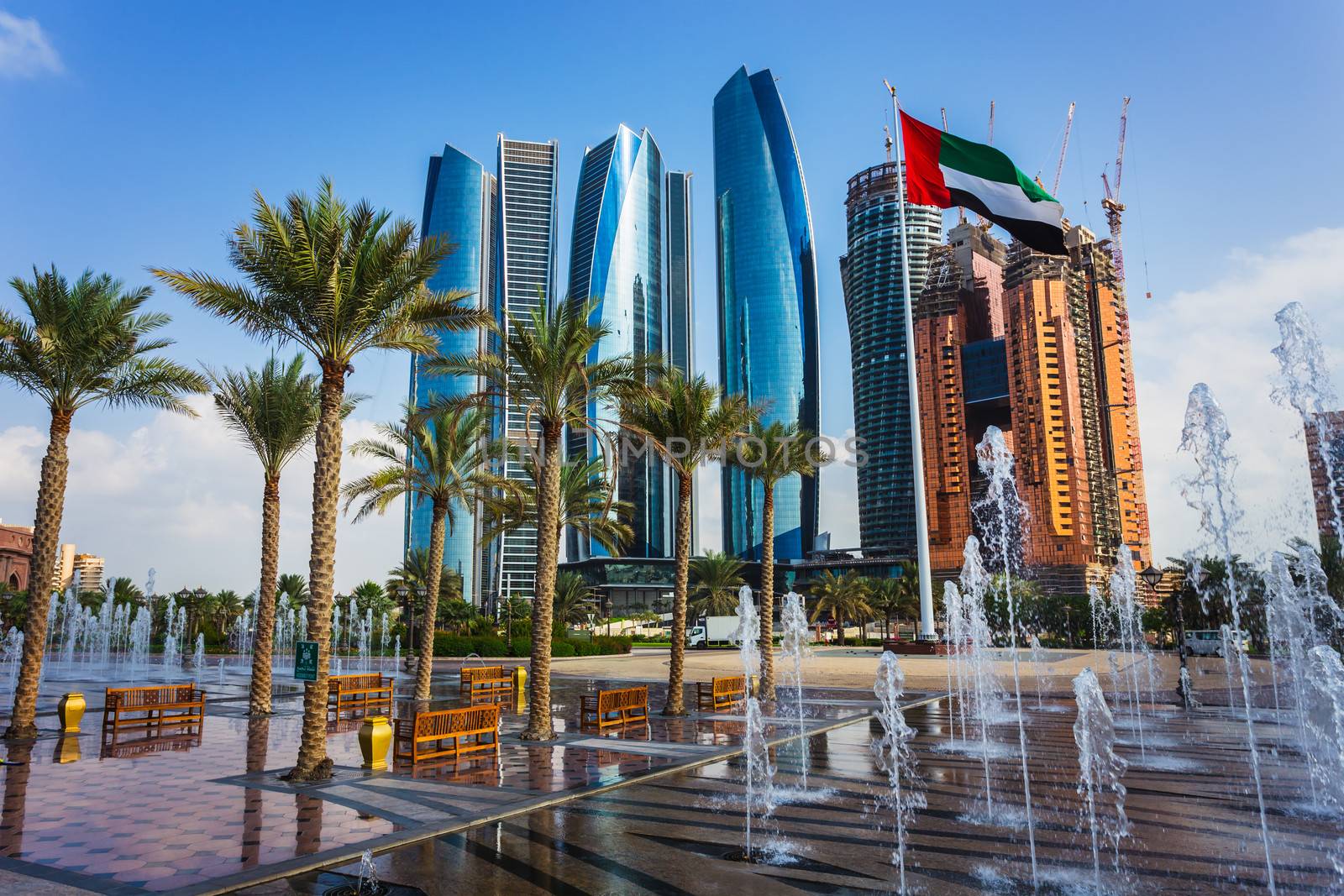 Skyscrapers in Abu Dhabi, UAE by oleg_zhukov