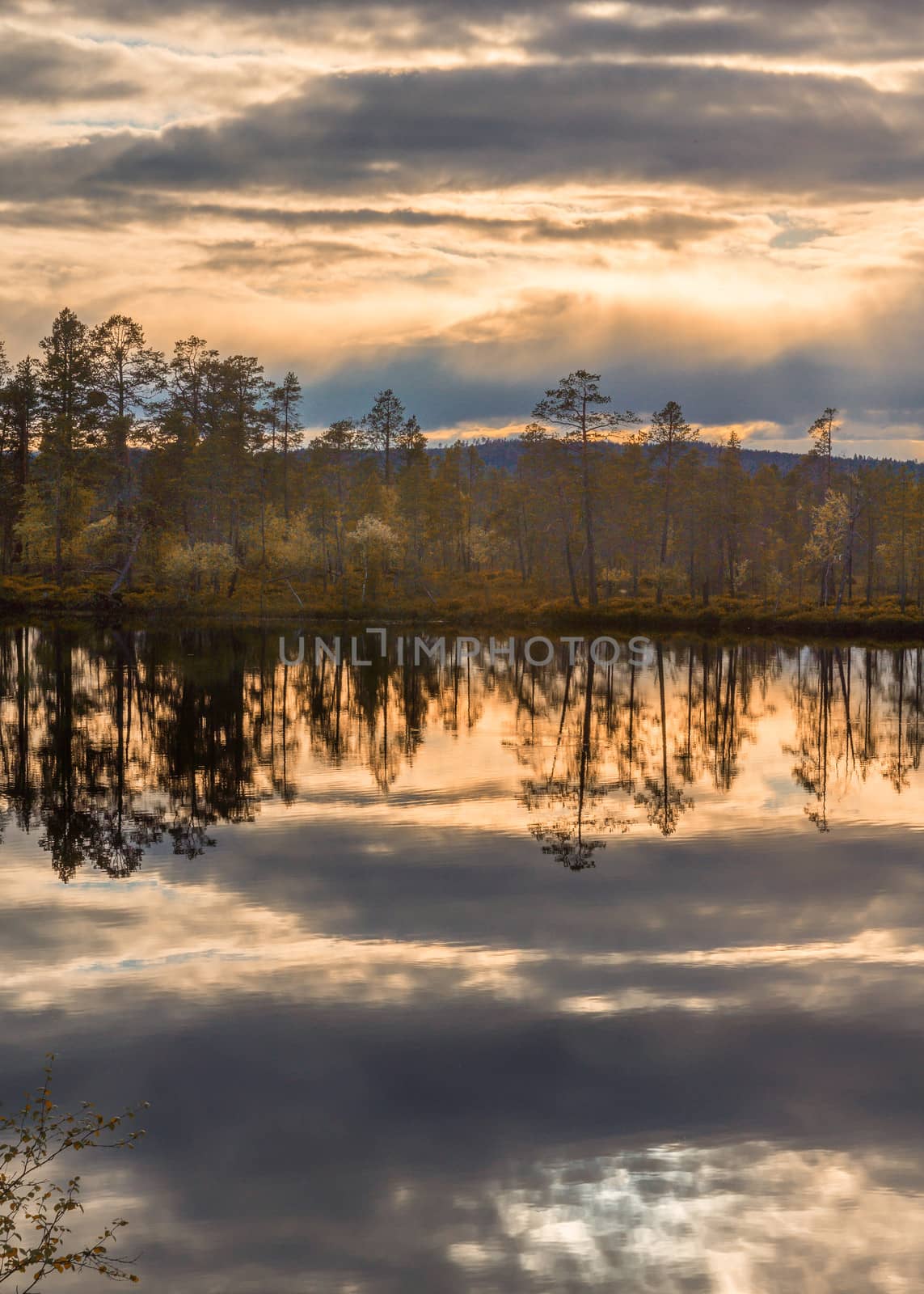 Summer solstice skies in Lapland. by Claudine