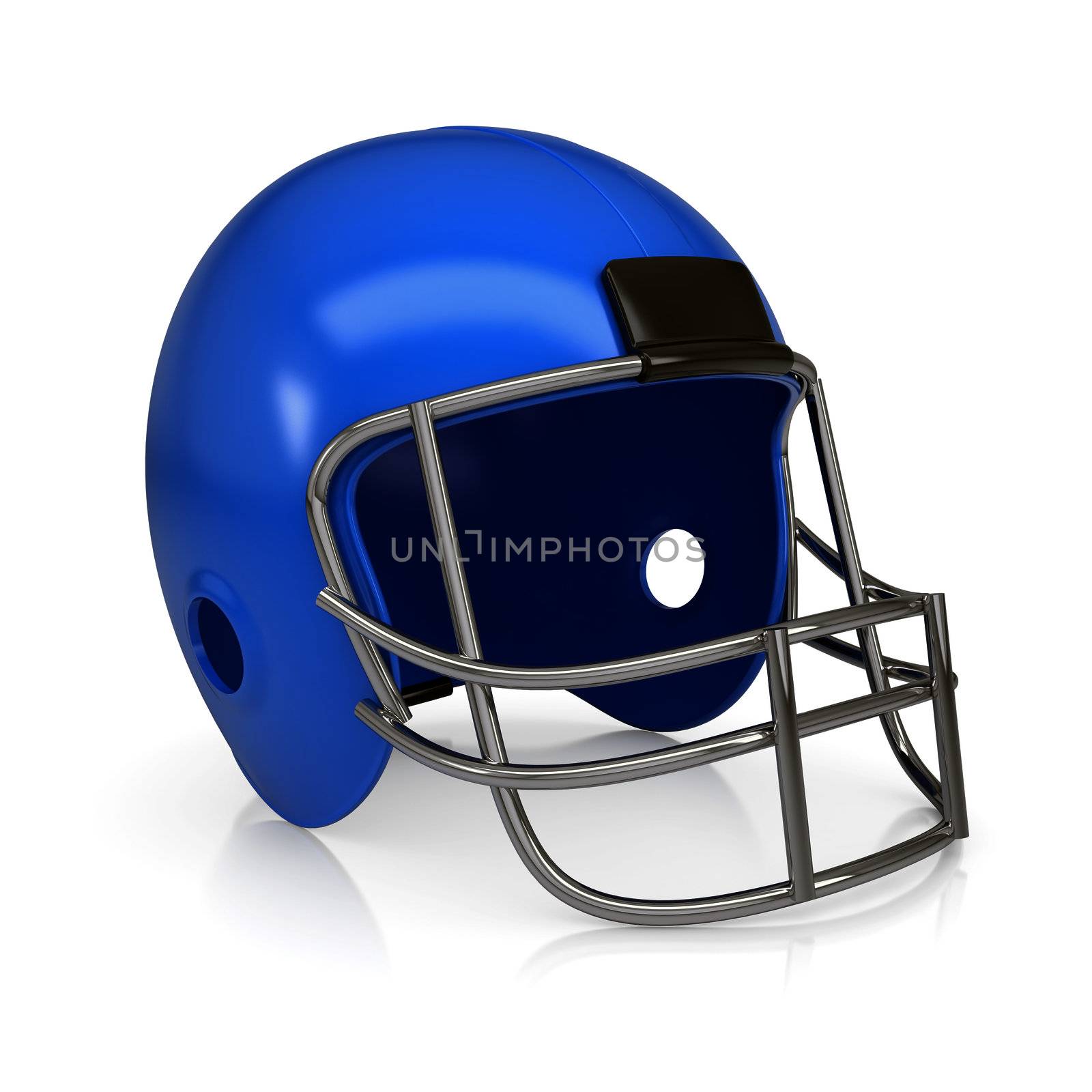 American football helmet. Isolated render on a white background