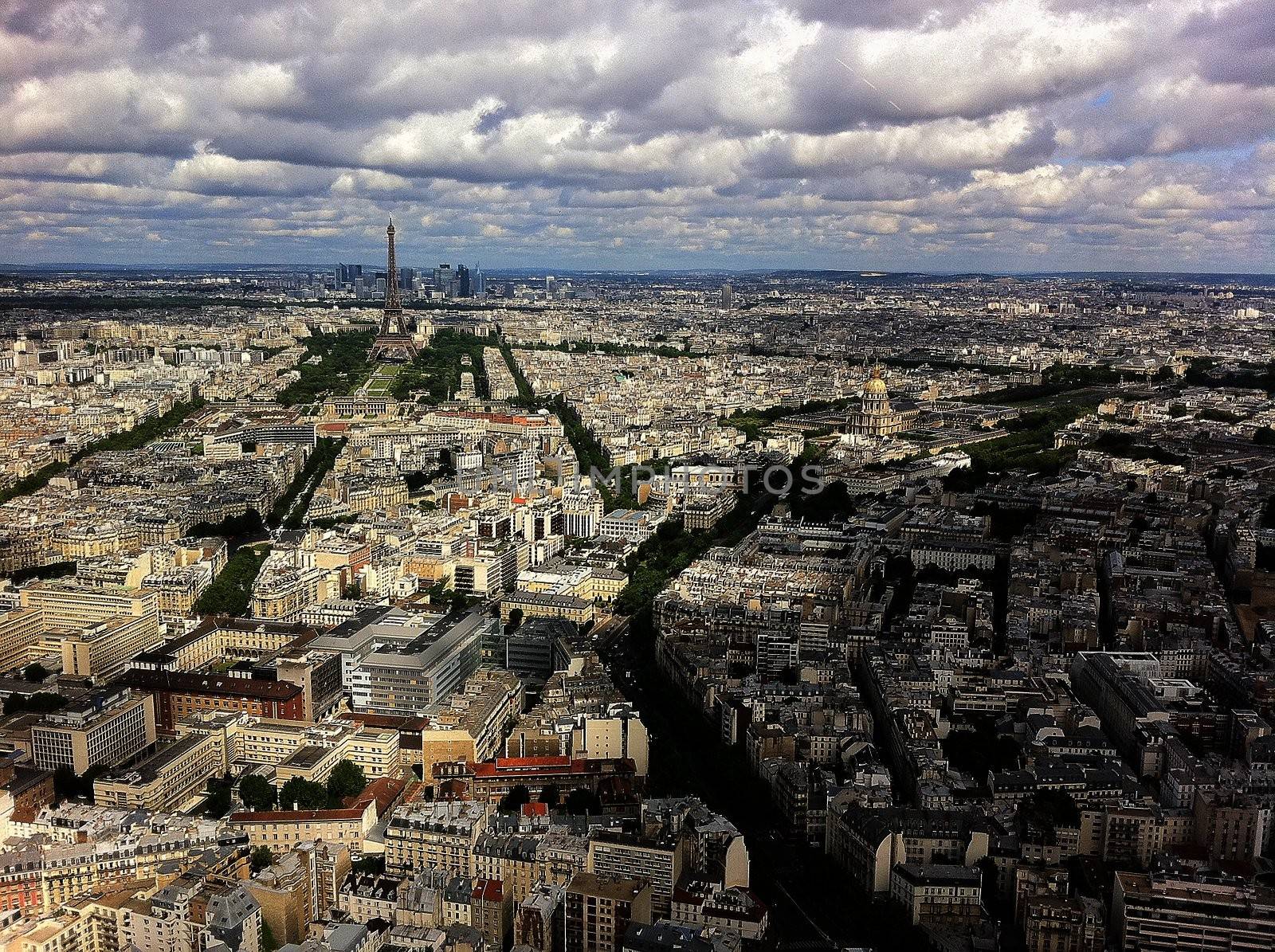 Panoramic View of Paris from Tour Montparnasse by marcorubino