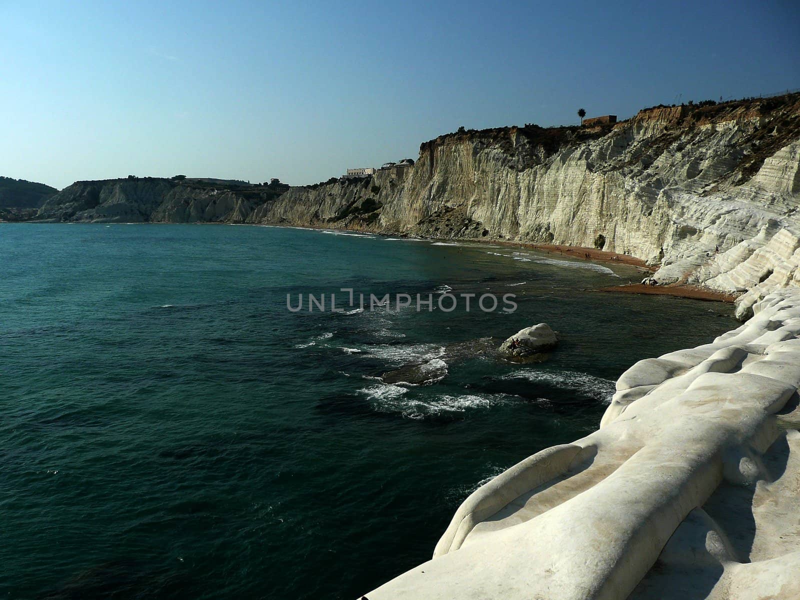 The Rocky White Cliffs named Stair of the Turks, Sicily, Italy